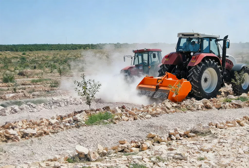 rock crusher for tractor 